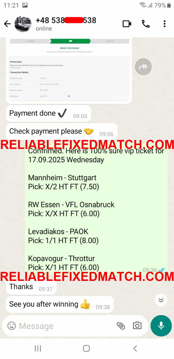 Correct Fixed Matches